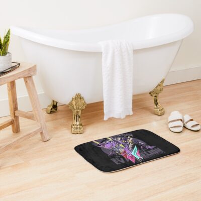 Alternative view of Neon Genesis Evangelion Purple Bath Mat