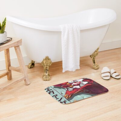 Alternative view of Evangelion Eva 01 Bath Mat