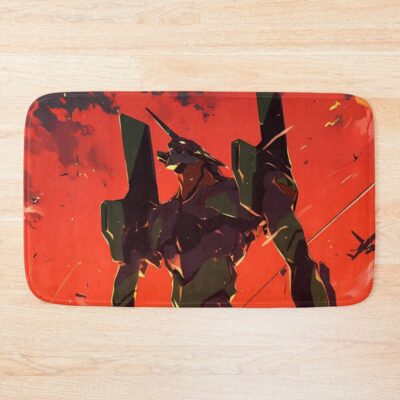 Neon Genesis Evangelion Anime Mecha Apocalyptic Action Chaos Bath Mat