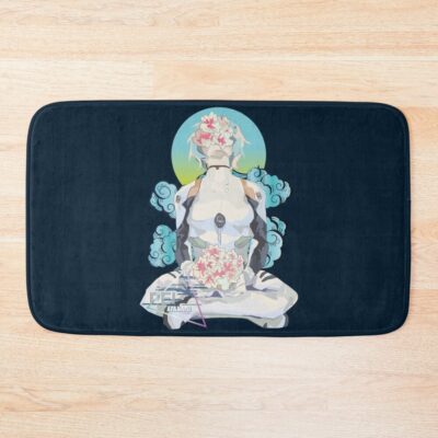 Rei Ayanami Flowers Retro Bath Mat