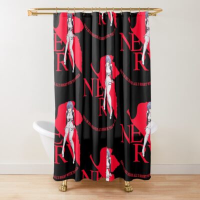 Top Evangelion Shower Curtain