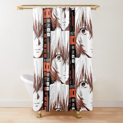 Rei 00 Ayanami Evangelion Shower Curtain