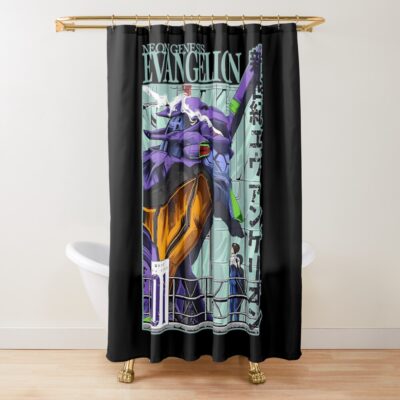 Love Neon Genesis Evangelion Shower Curtain