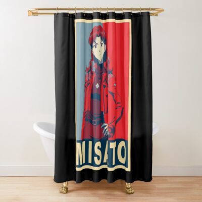 Misato Katsuragi Poster Shower Curtain