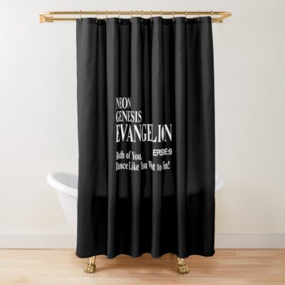 Evangelion Title Episode 9 Shower Curtain