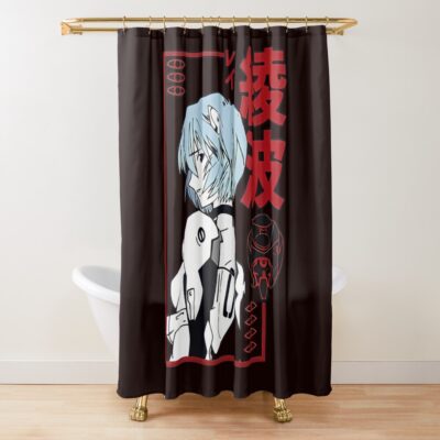 Rei Ayanami Red Style Shower Curtain