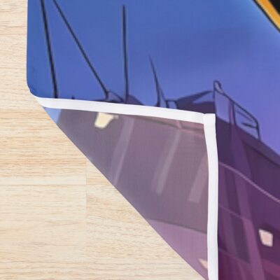 Alternative view of Evangelion Unit 01  Mecha Rooftop Night Shower Curtain