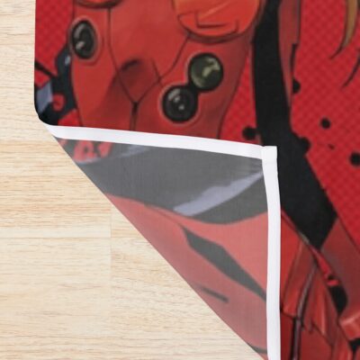 Alternative view of Asuka Red Design V1 Shower Curtain
