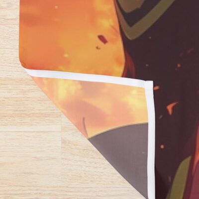 Alternative view of Evangelion Unit 01 Fire Destruction Chaos Shower Curtain
