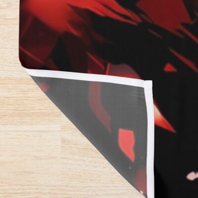 Alternative view of Evangelion Unit 01 Anime Mecha Red Darkness Shower Curtain